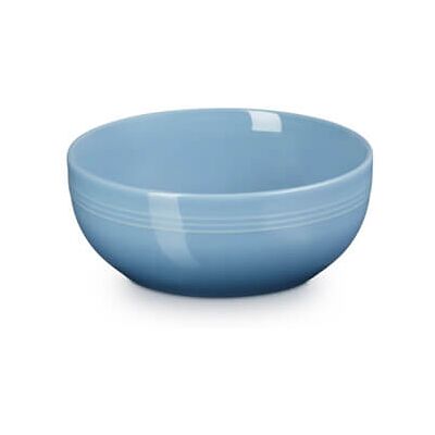 Le Creuset Chambray Stoneware Coupe Collection 16cm Cereal Bowl - Oven Safe Le Creuset Chambray Stoneware Coupe Collection 16cm Cereal Bowl - Oven Safe