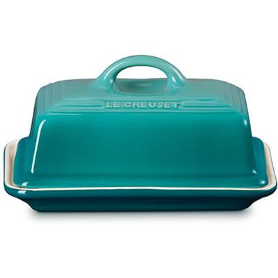 Le Creuset Bleu Riviera Stoneware Butter Dish Le Creuset Bleu Riviera Stoneware Butter Dish