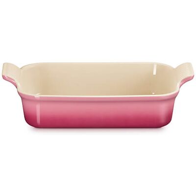Le Creuset Rose Quartz Stoneware 26cm Heritage Rectangular Dish Le Creuset Rose Quartz Stoneware 26cm Heritage Rectangular Dish