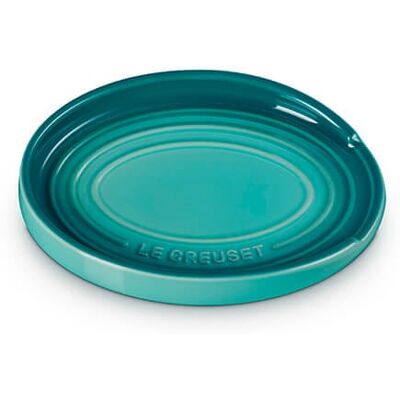 Le Creuset Bleu Riviera Stoneware Oval Spoon Rest Le Creuset Bleu Riviera Stoneware Oval Spoon Rest