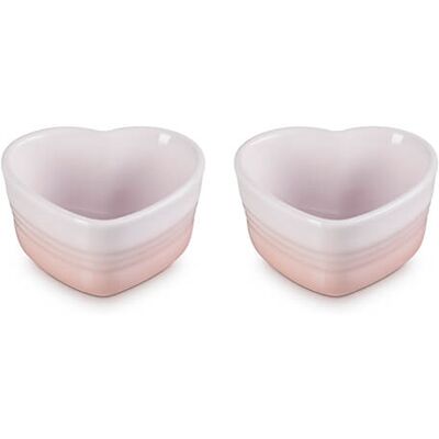 Le Creuset Heart Ramekins - 2 pcs - Kitchenware Set Le Creuset Heart Ramekins - 2 pcs - Kitchenware Set
