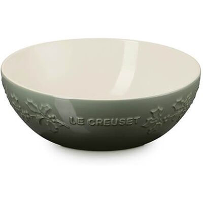 Le Creuset Holly Thyme Stoneware 25cm Serving Bowl Le Creuset Holly Thyme Stoneware 25cm Serving Bowl