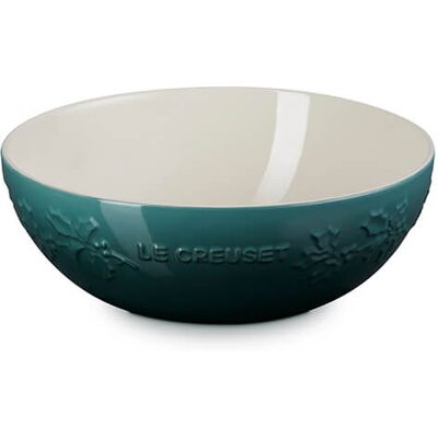 Le Creuset Holly Artichaut Stoneware 25cm Serving Bowl Le Creuset Holly Artichaut Stoneware 25cm Serving Bowl
