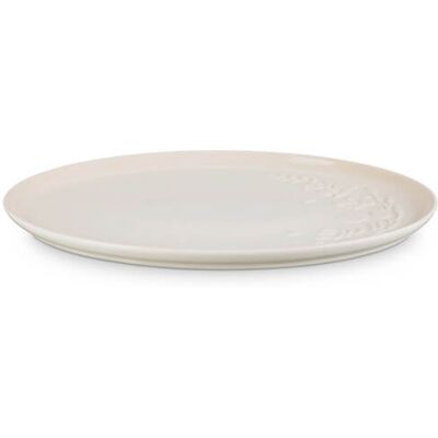 Le Creuset Meringue Stoneware La Jardin 36cm Oval Serving Platter Le Creuset Meringue Stoneware La Jardin 36cm Oval Serving Platter
