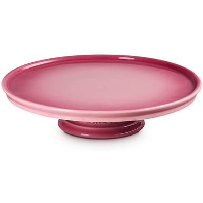 Le Creuset Rose Quartz Stoneware Footed Cake Stand Le Creuset Rose Quartz Stoneware Footed Cake Stand