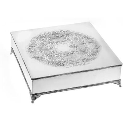 Arthur Price of England Silver Plate 16 Square Wedding Cake Stand Arthur Price of England Silver Plate 16 Square Wedding Cake Stand