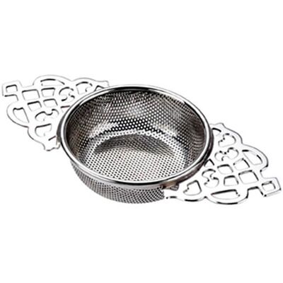Arthur Price of England Silver Plate Extra Fine Mesh Tea Strainer with Fancy Handles Arthur Price of England Silver Plate Extra Fine Mesh Tea Strainer with Fancy Handles
