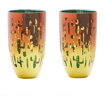 Anton Studios Artland Fiesta Set of 2 Hiball Tumblers Anton Studios Artland Fiesta Set of 2 Hiball Tumblers