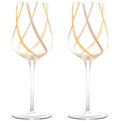 Anton Studio Designs - Rio Citrus - Wine Glasses Anton Studio Designs - Rio Citrus - Wine Glasses