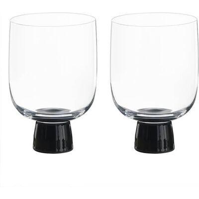 Anton Studios Anton Studio Designs Oslo Set of 2 DOF Tumblers Black Anton Studios Anton Studio Designs Oslo Set of 2 DOF Tumblers Black