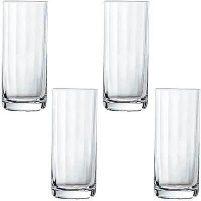Artisan Street Ripple Set of 4 Highball Glasses Artisan Street Ripple Set of 4 Highball Glasses
