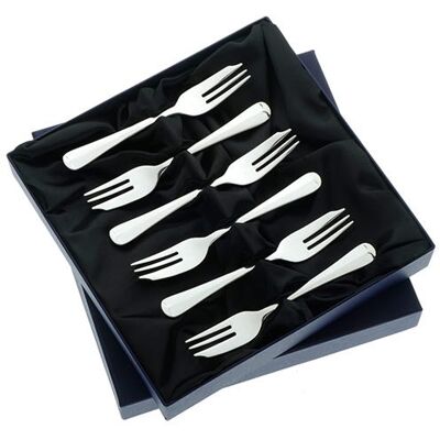 Arthur Price of England Rattail Sovereign Silver Plate Set of 6 Pastry Forks Arthur Price of England Rattail Sovereign Silver Plate Set of 6 Pastry Forks