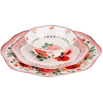 Cath Kidston Archive Rose 12 Piece Dinner Set Cath Kidston Archive Rose 12 Piece Dinner Set