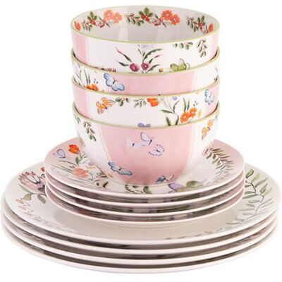 Cath Kidston Butterfly 12 Piece Dinner Set Cath Kidston Butterfly 12 Piece Dinner Set