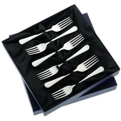 Arthur Price of England Early English Sovereign Silver Plate Set Of 6 Fruit Forks Arthur Price of England Early English Sovereign Silver Plate Set Of 6 Fruit Forks