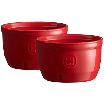 Emile Henry Burgundy No.10 Ramekin Set Of 2 - Ramekin Set Emile Henry Burgundy No.10 Ramekin Set Of 2 - Ramekin Set