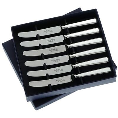 Arthur Price of England Sovereign Silver Set Of 6 Tea Knives Grecian Arthur Price of England Sovereign Silver Set Of 6 Tea Knives Grecian