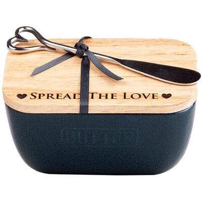 Selbrae House Just Slate Company Spread Selbrae House Love Blue Butter Dish & Knife Set Selbrae House Just Slate Company Spread Selbrae House Love Blue Butter Dish & Knife Set