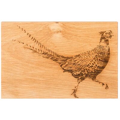Selbrae House Just Slate Company Pheasant 30cm Oak Serving Board Selbrae House Just Slate Company Pheasant 30cm Oak Serving Board