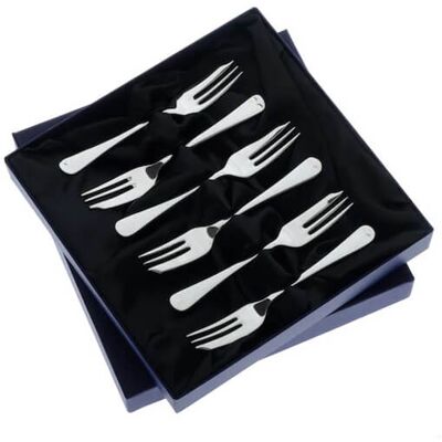 Arthur Price of England Old English Sovereign Silver Plate Set of 6 Pastry Forks Arthur Price of England Old English Sovereign Silver Plate Set of 6 Pastry Forks