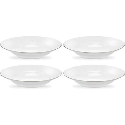 Royal Worcester Serendipity Platinum Set of 4 Soup Plates Royal Worcester Serendipity Platinum Set of 4 Soup Plates