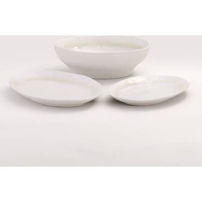 Stellar Stoneware Mylor Set 3 Piece Serveware Set Stellar Stoneware Mylor Set 3 Piece Serveware Set