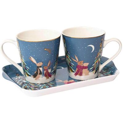 Sara Miller London Sara Miller Woodland Tales Collection Mug & Tray Set French Blue Sara Miller London Sara Miller Woodland Tales Collection Mug & Tray Set French Blue