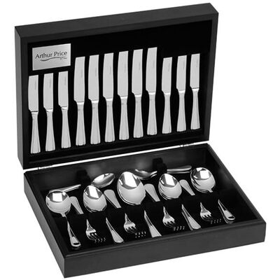 Arthur Price Classic Bead 124 Piece Cutlery Canteen Set FREE Extra 12 Tea Spoons Arthur Price Classic Bead 124 Piece Cutlery Canteen Set FREE Extra 12 Tea Spoons