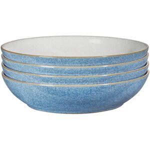 Denby Elements Blue Set Of 4 Pasta Bowls