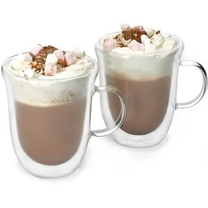 La Cafetiere Double Walled Hot Chocolate Mug Set Of 2