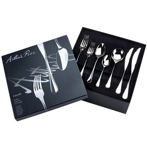 Arthur Price Signature Cascade 84 Piece 12 Person Cutlery Box Set FREE Extra 12 Tea Spoons