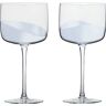 Anton Studios Wave Set of 2 Gin Glasses Silver