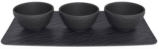 Villeroy & Boch Manufacture Rock Noire 4 Piece Serving Set