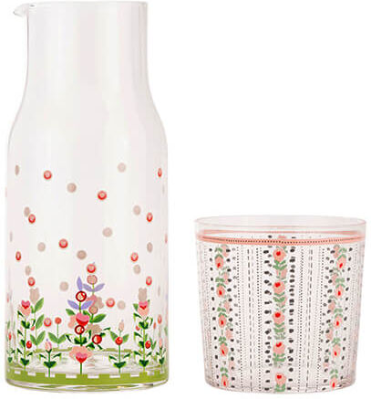 Cath Kidston Spring Birds Desk Carafe With Glass