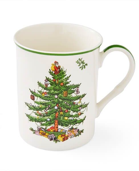 Spode Christmas Tree Set Of 4 340ml Mugs