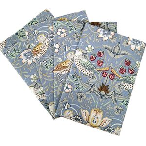 William Morris Strawberry Thief Blue Pack Of 4 Napkins