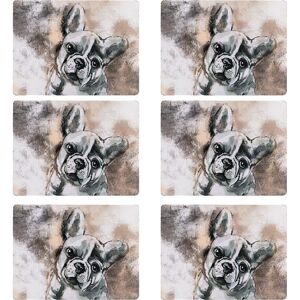 Denby Set Of 6 French Bull Dog Placemats Denby Set Of 6 French Bull Dog Placemats