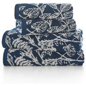Deyongs Secret Garden Towel Navy Bath Sheet Deyongs Secret Garden Towel Navy Bath Sheet