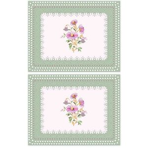 Cath Kidston Friendship Gardens Sage Set of 2 Placemats Cath Kidston Friendship Gardens Sage Set of 2 Placemats