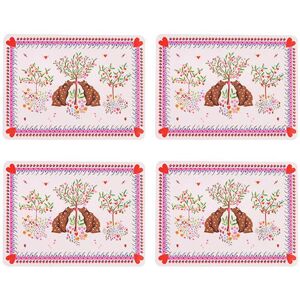 Cath Kidston Oh My Heart Set of 4 Cork Backed Placemats Cath Kidston Oh My Heart Set of 4 Cork Backed Placemats