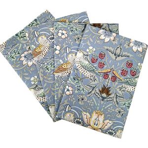 William Morris Strawberry Thief Blue Pack Of 4 Napkins William Morris Strawberry Thief Blue Pack Of 4 Napkins