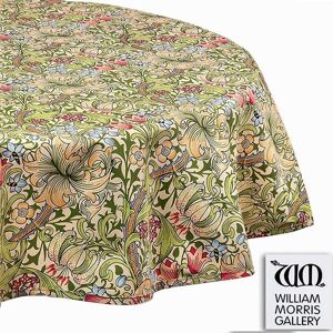 William Morris Golden Lily 132cm Circular Tablecloth William Morris Golden Lily 132cm Circular Tablecloth