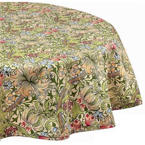 William Morris Golden Lily Circular Acrylic Tablecloth - Tablecloth William Morris Golden Lily Circular Acrylic Tablecloth - Tablecloth