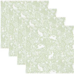 William Morris Forest Life Green Pack Of 4 Napkins William Morris Forest Life Green Pack Of 4 Napkins