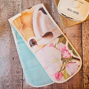 Lucys Farm Lucy's Farm 'Blossom Moo' Cow Double Oven Gloves Lucys Farm Lucy's Farm 'Blossom Moo' Cow Double Oven Gloves