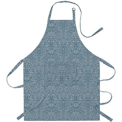 William Morris Acorn Blue Cotton Apron William Morris Acorn Blue Cotton Apron