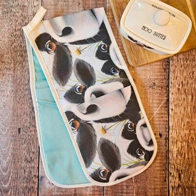 Lucys Farm Lucy's Farm 'Moo Mum' Cow Double Oven Gloves Lucys Farm Lucy's Farm 'Moo Mum' Cow Double Oven Gloves