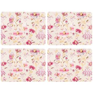 Cath Kidston Friendship Gardens Cream Set of 4 Cork Backed Placemats