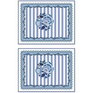 Cath Kidston Strawberry Garden Blue Set of 2 Placemats