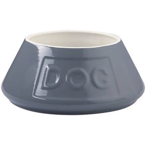 Mason Cash Grey Non Tip Lettered Dog Bowl 21cm